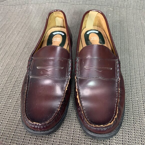 Nunn Bush Mens Size 9.5M Brown Leather Penny Loafer Slip-On Dress Shoes - Picture 1 of 9